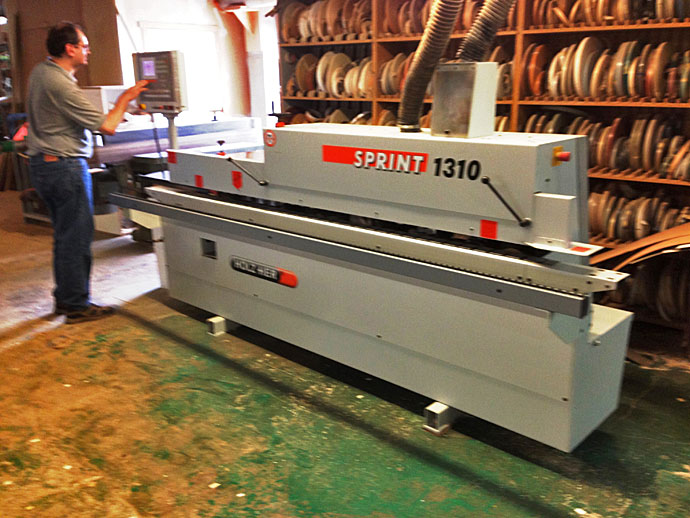 Lamination of upholstery panels with a laminating machine in Vilnius